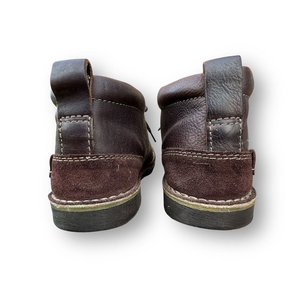 Clarks Men's Brown Leather Chukka Boots Size 10 Lace Up Comfort Business Casual - Picture 10 of 13